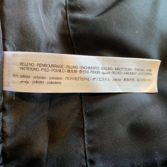 ZARA Black Warm Winter Jacket Faux Fur Removeable Hood Size S - Picture 7 of 7